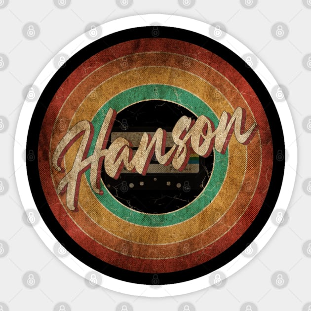 Hanson Vintage Circle Art Sticker by antongg